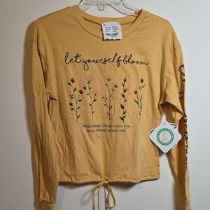 French Pastry Yellow Long Sleeve Tee
